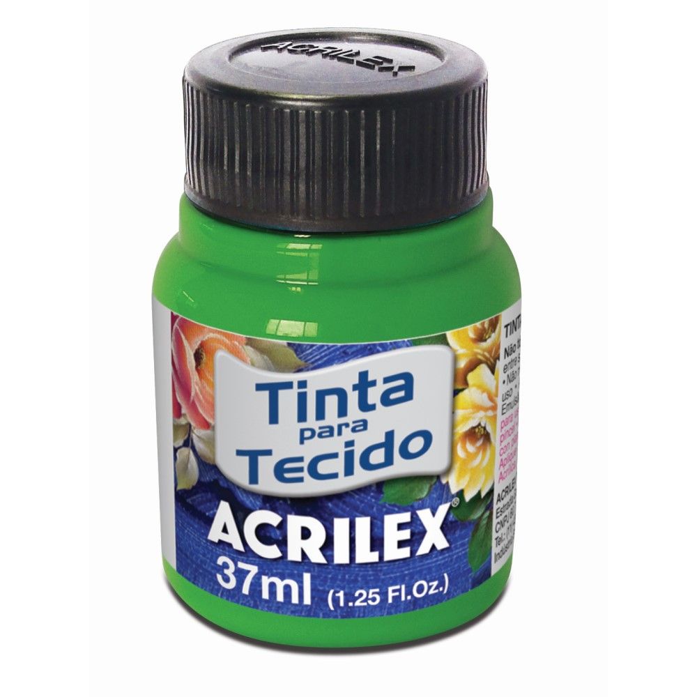 Tinta P/ Tecido Fluorescente 37ml Verde Acrilex