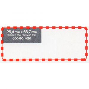 Unidade Etiqueta Para Congelador Freezer - Papel Carta 25,4mm x 66,7mm - Pimaco Bic