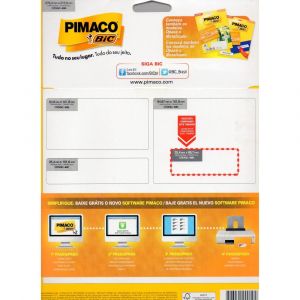 Unidade Etiqueta Para Congelador Freezer - Papel Carta 25,4mm x 66,7mm - Pimaco Bic