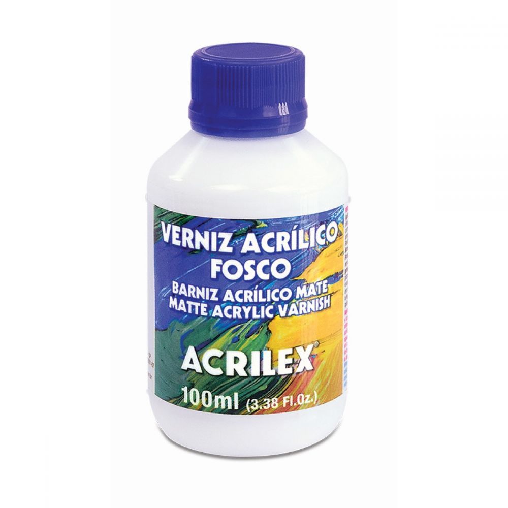 Verniz Acrílico Fosco - Acrilex - 100ml (Unidade)